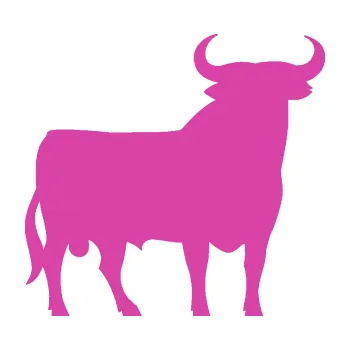 Samolepící dekorace Býk 006 pravá (16 - růžová) SAMOLEPKA NA AUTO, NÁLEPKA, FÓLIE, POLEP, TUNING, VLASTNÍ TEXT, TISK, AUTOSAMOLEPKY.cz, POLEPY, OBRÁZEK, LOGO, 3D STICKERS