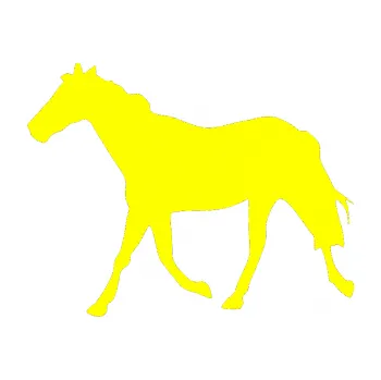 Samolepící dekorace Kůň 012 levá (05 - žlutá citron) SAMOLEPKA NA AUTO, NÁLEPKA, FÓLIE, POLEP, TUNING, VLASTNÍ TEXT, TISK, AUTOSAMOLEPKY.cz, POLEPY, OBRÁZEK, LOGO, 3D STICKERS