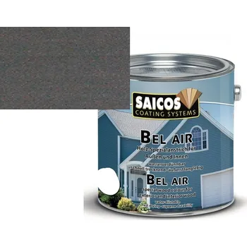 Lak na dřevo Saicos BelAir vodou ředitelný olejový nátěr - antracit transparentní - anthrazit transparent 720092; 0,75L