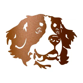 Polep vozidla Pes 131 pravá bernský salašnický pes (44 - měděná metalíza) SAMOLEPKA NA AUTO, NÁLEPKA, FÓLIE, POLEP, TUNING, VLASTNÍ TEXT, TISK, AUTOSAMOLEPKY.cz, POLEPY, OBRÁZEK, LOGO, 3D STICKERS