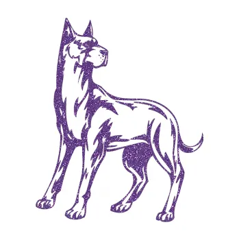 Polep vozidla SAMOLEPKA Pes 041 levá (87 - Ultra Metalic fialová) NA AUTO, NÁLEPKA, FÓLIE, POLEP, TUNING, VLASTNÍ TEXT, TISK, AUTOSAMOLEPKY.cz, POLEPY, OBRÁZEK, LOGO, SAMOLEPKY