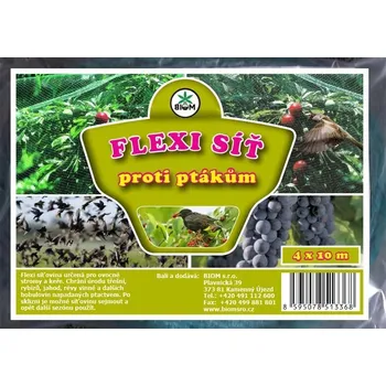 Síť proti ptákům Sítě proti ptákům 4 x 10 m, flexi"