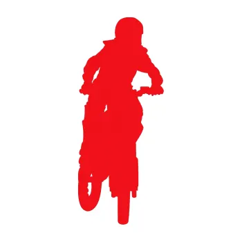 Samolepící dekorace SAMOLEPKA Motorka 022 pravá motokros (10 - červená) NA AUTO, NÁLEPKA, FÓLIE, POLEP, TUNING, VLASTNÍ TEXT, TISK, AUTOSAMOLEPKY.cz, POLEPY, OBRÁZEK, LOGO, SAMOLEPKY