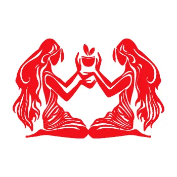 Samolepící dekorace SAMOLEPKA Blíženci 005 (10 - červená) NA AUTO, NÁLEPKA, FÓLIE, POLEP, TUNING, VLASTNÍ TEXT, TISK, AUTOSAMOLEPKY.cz, POLEPY, OBRÁZEK, LOGO, SAMOLEPKY