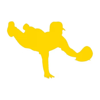 Samolepicí dekorace na vozidlo Baseball 016 pravá (13 - jasně žlutá) SAMOLEPKA NA AUTO, NÁLEPKA, FÓLIE, POLEP, TUNING, VLASTNÍ TEXT, TISK, AUTOSAMOLEPKY.cz, POLEPY, OBRÁZEK, LOGO, 3D STICKERS