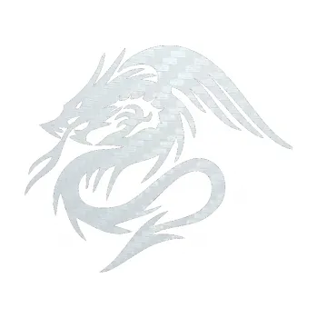 Samolepicí dekorace na vozidlo Dragon 039 levá (51 - 3D karbon bílý) SAMOLEPKA NA AUTO, NÁLEPKA, FÓLIE, POLEP, TUNING, VLASTNÍ TEXT, TISK, AUTOSAMOLEPKY.cz, POLEPY, OBRÁZEK, LOGO, 3D STICKERS