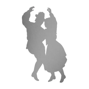 Samolepicí dekorace na vozidlo Lidový tanec levá (42 - stříbrná metalíza) SAMOLEPKA NA AUTO, NÁLEPKA, FÓLIE, POLEP, TUNING, VLASTNÍ TEXT, TISK, AUTOSAMOLEPKY.cz, POLEPY, OBRÁZEK, LOGO, 3D STICKERS