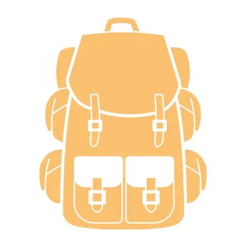 Samolepící dekorace Batoh 001 (08 - béžová) SAMOLEPKA NA AUTO, NÁLEPKA, FÓLIE, POLEP, TUNING, VLASTNÍ TEXT, TISK, AUTOSAMOLEPKY.cz, POLEPY, OBRÁZEK, LOGO, 3D STICKERS