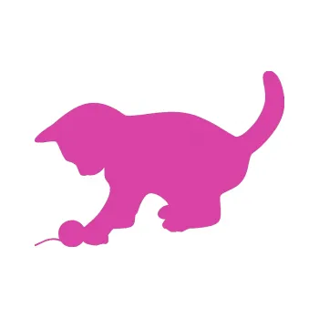 Samolepící dekorace SAMOLEPKA Koťátko 001 levá (16 - růžová) NA AUTO, NÁLEPKA, FÓLIE, POLEP, TUNING, VLASTNÍ TEXT, TISK, AUTOSAMOLEPKY.cz, POLEPY, OBRÁZEK, LOGO, SAMOLEPKY