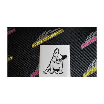 Polep vozidla SAMOLEPKA Pes 061 pravá Francouzský buldoček (10 - červená) NA AUTO, NÁLEPKA, FÓLIE, POLEP, TUNING, VLASTNÍ TEXT, TISK, AUTOSAMOLEPKY.cz, POLEPY, OBRÁZEK, LOGO, SAMOLEPKY