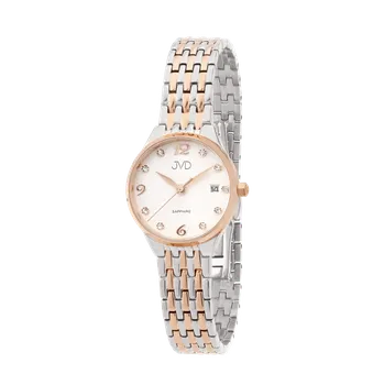 Módní doplněk Dámské luxusní náramkové designové hodinky JVD JG1015.4 se safírovým sklem (Dámské luxusní náramkové designové hodinky JVD JG1015.4 se safírovým sklem)