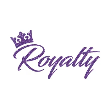 Polep vozidla SAMOLEPKA Royalty s korunkou nápis (87 - Ultra Metalic fialová) NA AUTO, NÁLEPKA, FÓLIE, POLEP, TUNING, VLASTNÍ TEXT, TISK, AUTOSAMOLEPKY.cz, POLEPY, OBRÁZEK, LOGO, SAMOLEPKY