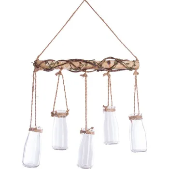 Svícen Atmosphera Visací lampiony, originální skleněná ozdoba v etno stylu, zajímavý svícen