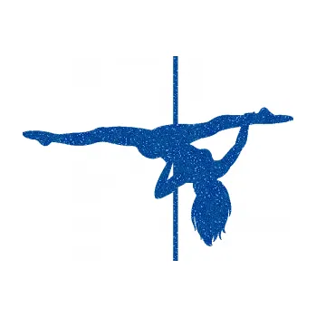 Samolepicí dekorace na vozidlo Pole dance 002 pravá tanec na tyči (88 - Ultra Metalic modrá) SAMOLEPKA NA AUTO, NÁLEPKA, FÓLIE, POLEP, TUNING, VLASTNÍ TEXT, TISK, AUTOSAMOLEPKY.cz, POLEPY, OBRÁZEK, LOGO, 3D STICKERS