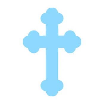 samolepka Křesťanský kříž 001 (03 - světle modrá) SAMOLEPKA NA AUTO, NÁLEPKA, FÓLIE, POLEP, TUNING, VLASTNÍ TEXT, TISK, AUTOSAMOLEPKY.cz, POLEPY, OBRÁZEK, LOGO, 3D STICKERS