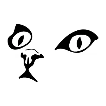 Samolepící dekorace Kočka 010 levá (01 - černá) SAMOLEPKA NA AUTO, NÁLEPKA, FÓLIE, POLEP, TUNING, VLASTNÍ TEXT, TISK, AUTOSAMOLEPKY.cz, POLEPY, OBRÁZEK, LOGO, 3D STICKERS