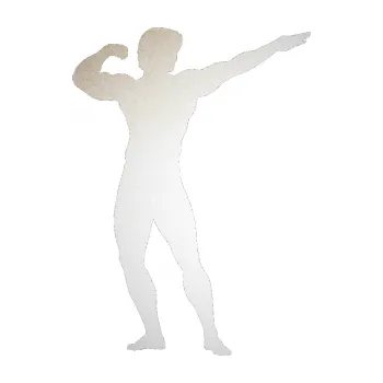 Polep vozidla Kulturista 006 pravá (82 - odrazková reflexní bílá) SAMOLEPKA NA AUTO, NÁLEPKA, FÓLIE, POLEP, TUNING, VLASTNÍ TEXT, TISK, AUTOSAMOLEPKY.cz, POLEPY, OBRÁZEK, LOGO, 3D STICKERS