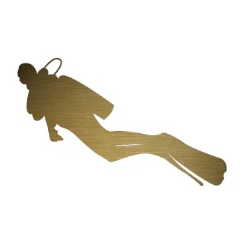 Polep vozidla SAMOLEPKA Potápěč 005 levá (64 - škrábaný kov zlatý) NA AUTO, NÁLEPKA, FÓLIE, POLEP, TUNING, VLASTNÍ TEXT, TISK, AUTOSAMOLEPKY.cz, POLEPY, OBRÁZEK, LOGO, SAMOLEPKY