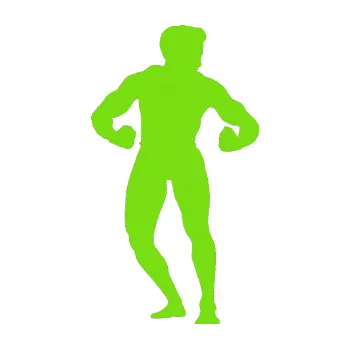 Polep vozidla Kulturista 011 pravá (04 - zelená kawasaki) SAMOLEPKA NA AUTO, NÁLEPKA, FÓLIE, POLEP, TUNING, VLASTNÍ TEXT, TISK, AUTOSAMOLEPKY.cz, POLEPY, OBRÁZEK, LOGO, 3D STICKERS