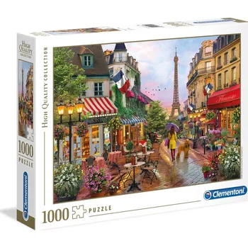 Puzzle Clementoni Květinový trh v Paříži 1000 dílků