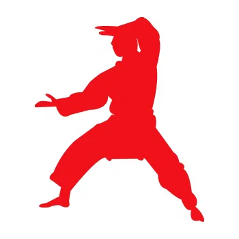 Polep vozidla SAMOLEPKA Karate 006 levá (10 - červená) NA AUTO, NÁLEPKA, FÓLIE, POLEP, TUNING, VLASTNÍ TEXT, TISK, AUTOSAMOLEPKY.cz, POLEPY, OBRÁZEK, LOGO, SAMOLEPKY