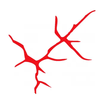 Samolepící dekorace SAMOLEPKA Prasklina 005 (10 - červená) NA AUTO, NÁLEPKA, FÓLIE, POLEP, TUNING, VLASTNÍ TEXT, TISK, AUTOSAMOLEPKY.cz, POLEPY, OBRÁZEK, LOGO, SAMOLEPKY