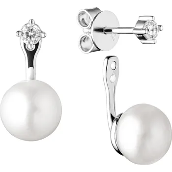 Náušnice GAURA Perlové náušnice – bílé přírodní perly - GA1023-WH