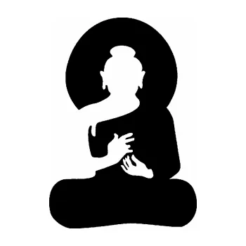 Samolepící dekorace SAMOLEPKA Budha 001 silueta (01 - černá) NA AUTO, NÁLEPKA, FÓLIE, POLEP, TUNING, VLASTNÍ TEXT, TISK, AUTOSAMOLEPKY.cz, POLEPY, OBRÁZEK, LOGO, SAMOLEPKY