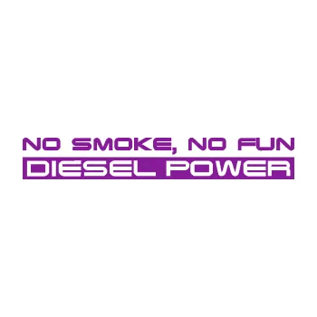 Polep vozidla SAMOLEPKA No smoke. no fun, diesel power nápis (14 - fialová) NA AUTO, NÁLEPKA, FÓLIE, POLEP, TUNING, VLASTNÍ TEXT, TISK, AUTOSAMOLEPKY.cz, POLEPY, OBRÁZEK, LOGO, SAMOLEPKY