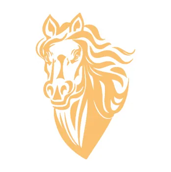Samolepící dekorace SAMOLEPKA Kůň 068 levá hlava s hřívou (08 - béžová) NA AUTO, NÁLEPKA, FÓLIE, POLEP, TUNING, VLASTNÍ TEXT, TISK, AUTOSAMOLEPKY.cz, POLEPY, OBRÁZEK, LOGO, SAMOLEPKY