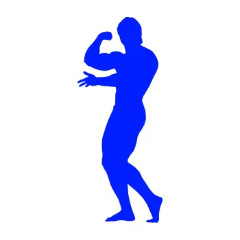 Polep vozidla Kulturista 001 levá (19 - modrá dynamic) SAMOLEPKA NA AUTO, NÁLEPKA, FÓLIE, POLEP, TUNING, VLASTNÍ TEXT, TISK, AUTOSAMOLEPKY.cz, POLEPY, OBRÁZEK, LOGO, 3D STICKERS