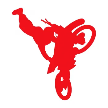 Samolepící dekorace SAMOLEPKA Motorka 032 pravá motokros freestyle (10 - červená) NA AUTO, NÁLEPKA, FÓLIE, POLEP, TUNING, VLASTNÍ TEXT, TISK, AUTOSAMOLEPKY.cz, POLEPY, OBRÁZEK, LOGO, SAMOLEPKY