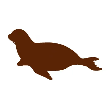 Samolepící dekorace Lachtan 001 levá (15 - hnědá) SAMOLEPKA NA AUTO, NÁLEPKA, FÓLIE, POLEP, TUNING, VLASTNÍ TEXT, TISK, AUTOSAMOLEPKY.cz, POLEPY, OBRÁZEK, LOGO, 3D STICKERS