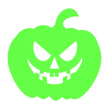 Samolepící dekorace Halloween 015 pravá dýně (71 - Fluorescentní zelená) SAMOLEPKA NA AUTO, NÁLEPKA, FÓLIE, POLEP, TUNING, VLASTNÍ TEXT, TISK, AUTOSAMOLEPKY.cz, POLEPY, OBRÁZEK, LOGO, 3D STICKERS