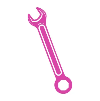 Samolepící dekorace SAMOLEPKA Francouzský klíč levá (16 - růžová) NA AUTO, NÁLEPKA, FÓLIE, POLEP, TUNING, VLASTNÍ TEXT, TISK, AUTOSAMOLEPKY.cz, POLEPY, OBRÁZEK, LOGO, SAMOLEPKY