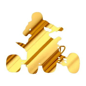 Samolepící dekorace Čtyřkolka 002 pravá (81 - chrom fólie zlatá zrcadlová) SAMOLEPKA NA AUTO, NÁLEPKA, FÓLIE, POLEP, TUNING, VLASTNÍ TEXT, TISK, AUTOSAMOLEPKY.cz, POLEPY, OBRÁZEK, LOGO, 3D STICKERS