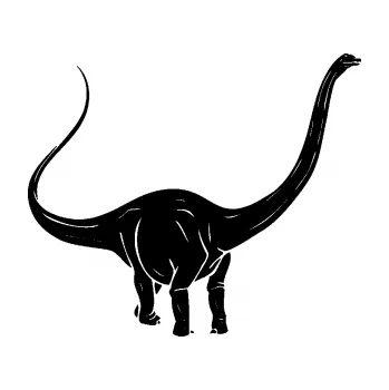 Samolepící dekorace SAMOLEPKA Brachiosaurus 002 pravá (01 - černá) NA AUTO, NÁLEPKA, FÓLIE, POLEP, TUNING, VLASTNÍ TEXT, TISK, AUTOSAMOLEPKY.cz, POLEPY, OBRÁZEK, LOGO, SAMOLEPKY