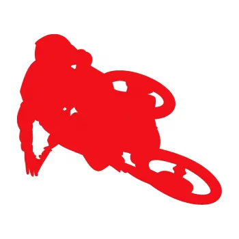 Samolepící dekorace SAMOLEPKA Motorka 026 pravá motokros freestyle (10 - červená) NA AUTO, NÁLEPKA, FÓLIE, POLEP, TUNING, VLASTNÍ TEXT, TISK, AUTOSAMOLEPKY.cz, POLEPY, OBRÁZEK, LOGO, SAMOLEPKY