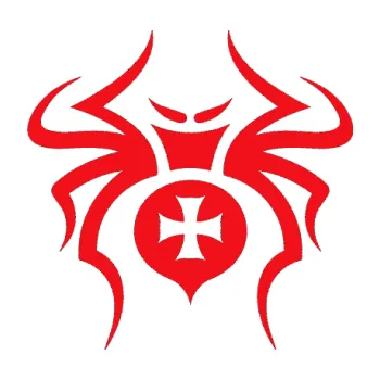 Samolepící dekorace SAMOLEPKA Pavouk 003 křižák (10 - červená) NA AUTO, NÁLEPKA, FÓLIE, POLEP, TUNING, VLASTNÍ TEXT, TISK, AUTOSAMOLEPKY.cz, POLEPY, OBRÁZEK, LOGO, SAMOLEPKY