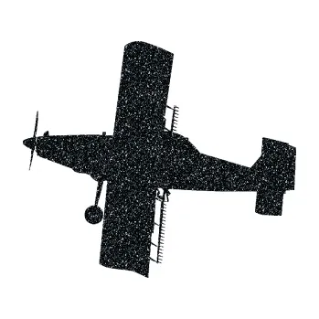 Polep vozidla SAMOLEPKA Práškovací letoun Čmelák levá (85 - Ultra Metalic černá) NA AUTO, NÁLEPKA, FÓLIE, POLEP, TUNING, VLASTNÍ TEXT, TISK, AUTOSAMOLEPKY.cz, POLEPY, OBRÁZEK, LOGO, SAMOLEPKY