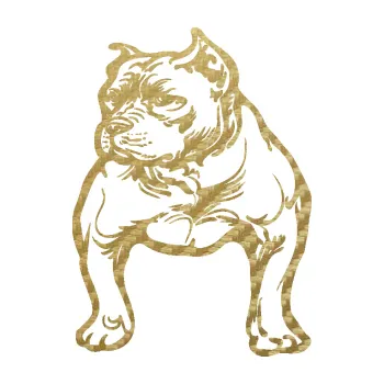 Polep vozidla SAMOLEPKA Pes 120 levá pitbull (59 - 3D karbon zlatý) NA AUTO, NÁLEPKA, FÓLIE, POLEP, TUNING, VLASTNÍ TEXT, TISK, AUTOSAMOLEPKY.cz, POLEPY, OBRÁZEK, LOGO, SAMOLEPKY