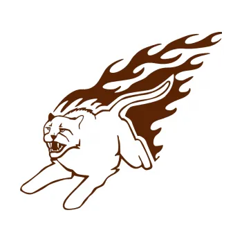 Samolepicí dekorace na vozidlo Animal flames 096 levá puma (15 - hnědá) SAMOLEPKA NA AUTO, NÁLEPKA, FÓLIE, POLEP, TUNING, VLASTNÍ TEXT, TISK, AUTOSAMOLEPKY.cz, POLEPY, OBRÁZEK, LOGO, 3D STICKERS