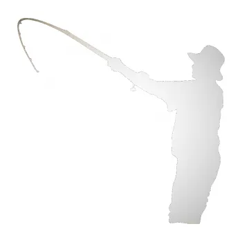 Polep vozidla SAMOLEPKA Rybář 004 levá (82 - odrazková reflexní bílá) NA AUTO, NÁLEPKA, FÓLIE, POLEP, TUNING, VLASTNÍ TEXT, TISK, AUTOSAMOLEPKY.cz, POLEPY, OBRÁZEK, LOGO, SAMOLEPKY