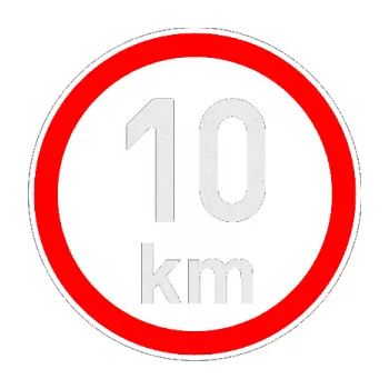 samolepka Maximální rychlost 10km - nejvyšší konstrukční rychlost (84 - Ultra Metalic bílá) SAMOLEPKA NA AUTO, NÁLEPKA, FÓLIE, POLEP, TUNING, VLASTNÍ TEXT, TISK, AUTOSAMOLEPKY.cz, POLEPY, OBRÁZEK, LOGO, 3D STICKERS