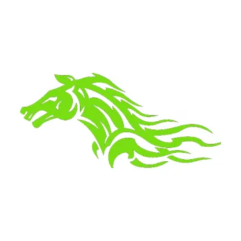 Samolepící dekorace Kůň 078 levá (04 - zelená kawasaki) SAMOLEPKA NA AUTO, NÁLEPKA, FÓLIE, POLEP, TUNING, VLASTNÍ TEXT, TISK, AUTOSAMOLEPKY.cz, POLEPY, OBRÁZEK, LOGO, 3D STICKERS