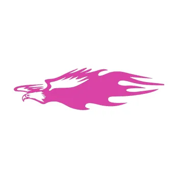 Samolepicí dekorace na vozidlo Animal flames 030 levá orel (16 - růžová) SAMOLEPKA NA AUTO, NÁLEPKA, FÓLIE, POLEP, TUNING, VLASTNÍ TEXT, TISK, AUTOSAMOLEPKY.cz, POLEPY, OBRÁZEK, LOGO, 3D STICKERS