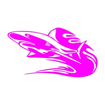 Samolepicí dekorace na vozidlo Animal flames 037 levá žralok (72 - Fluorescentní růžová) SAMOLEPKA NA AUTO, NÁLEPKA, FÓLIE, POLEP, TUNING, VLASTNÍ TEXT, TISK, AUTOSAMOLEPKY.cz, POLEPY, OBRÁZEK, LOGO, 3D STICKERS