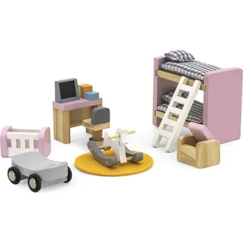 Doplněk pro panenku VIGA 440366 Dřevěný dětský pokoj