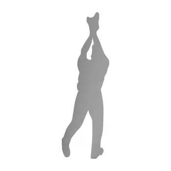 Samolepicí dekorace na vozidlo Baseball 017 levá (42 - stříbrná metalíza) SAMOLEPKA NA AUTO, NÁLEPKA, FÓLIE, POLEP, TUNING, VLASTNÍ TEXT, TISK, AUTOSAMOLEPKY.cz, POLEPY, OBRÁZEK, LOGO, 3D STICKERS