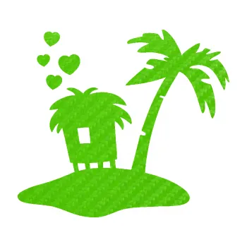 Samolepící dekorace Ostrov 001 pravá (58 - 3D karbon zelený kawasaki) SAMOLEPKA NA AUTO, NÁLEPKA, FÓLIE, POLEP, TUNING, VLASTNÍ TEXT, TISK, AUTOSAMOLEPKY.cz, POLEPY, OBRÁZEK, LOGO, 3D STICKERS